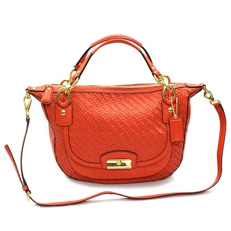 burnt orange bag.